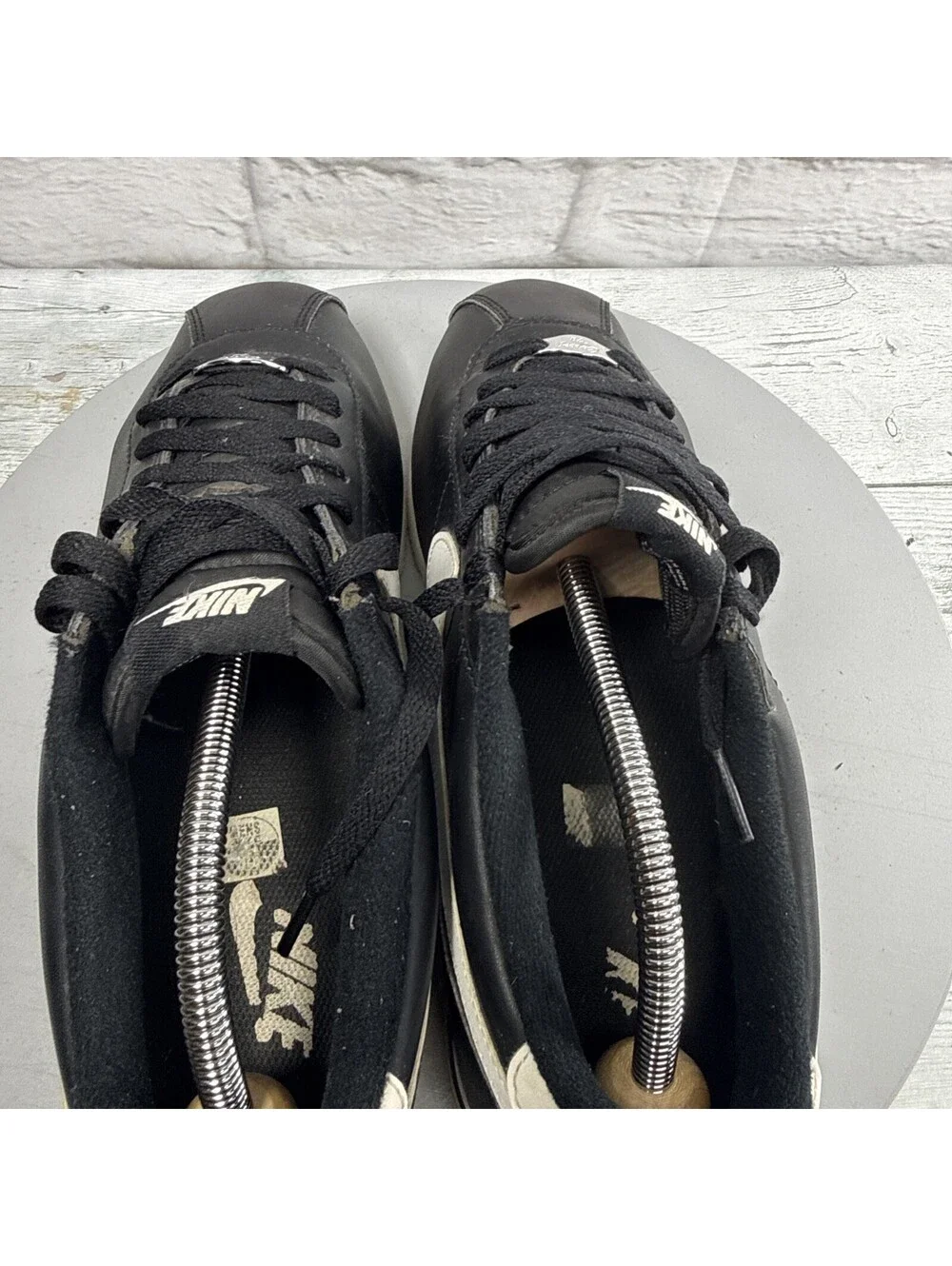 Nike Cortez Basic Leather Black White Men's Sneakers Shoes Size 9.5 819719-012